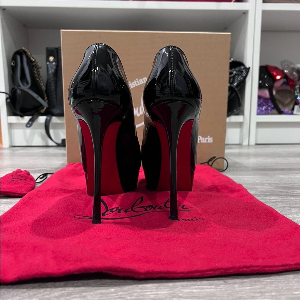 Dirditta 130 patent Christian Louboutin heels black